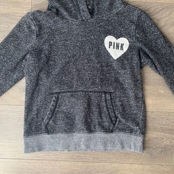 Pink Victoria's Secret Hoodie Sweater Pullover Heathered Marle Y2k 2000s Vtg S - Picture 3 of 10